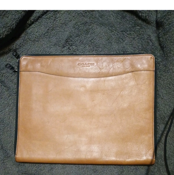 Coach Brown Leather Laptop Bag - Picture 1 of 5
